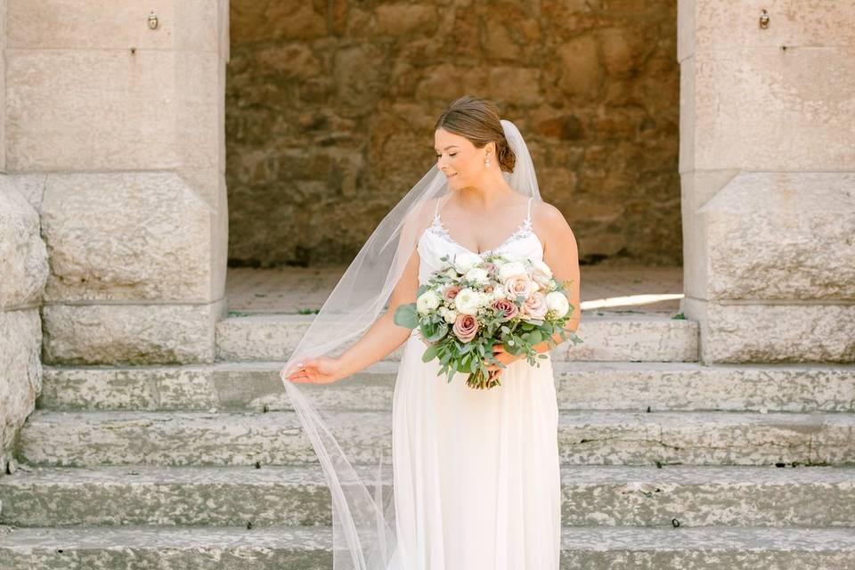 Timeless Blush & White Wedding