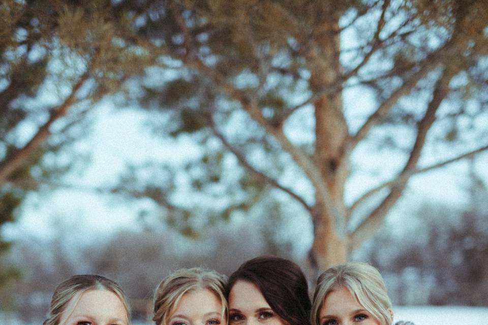 Winter Wedding Bridesmaids