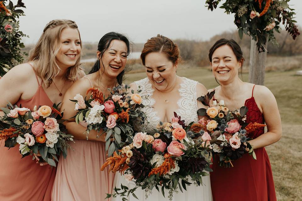 Mismatched Bridesmaid Dresses