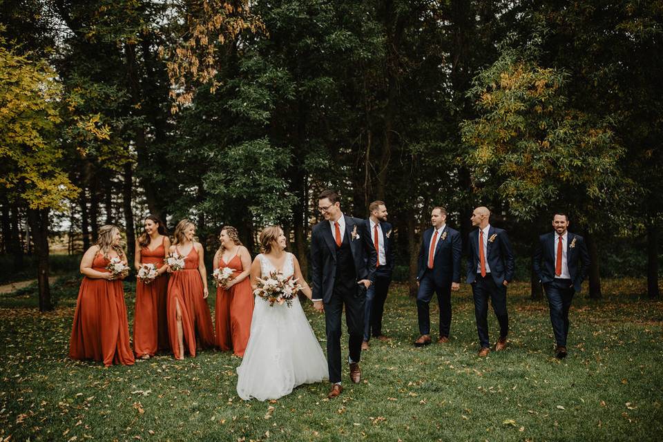 Fall Wedding Party