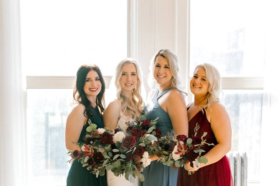 Mismatched Bridesmaid Dresses