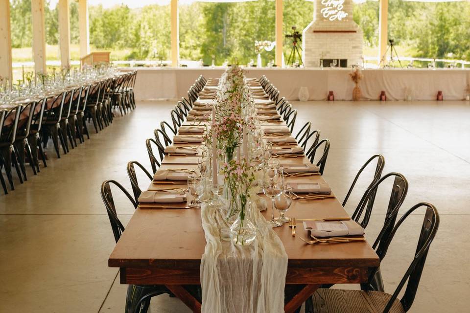 Harvest tables decor