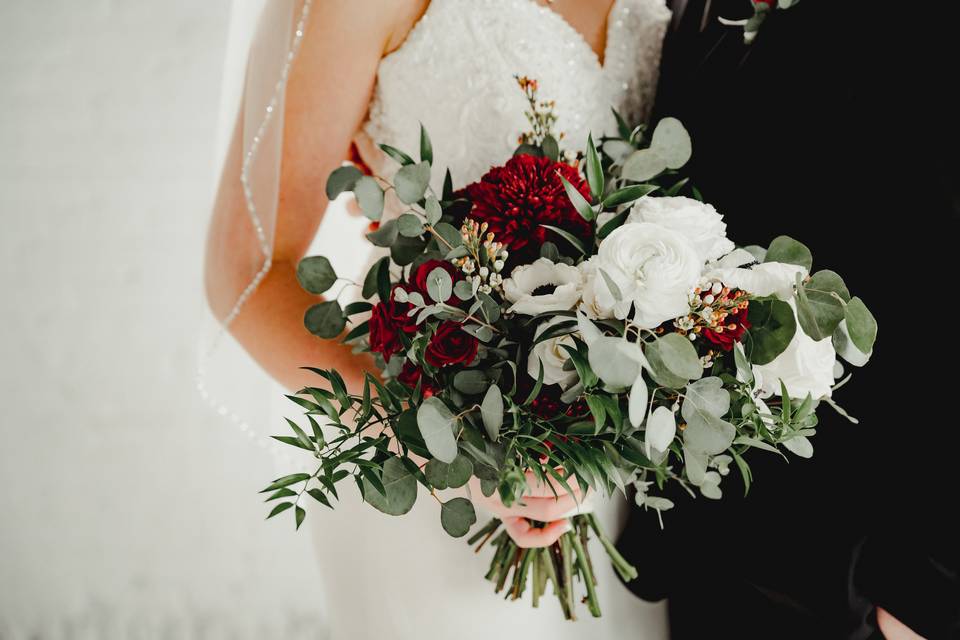 Winter Wedding Bridal Bouquet