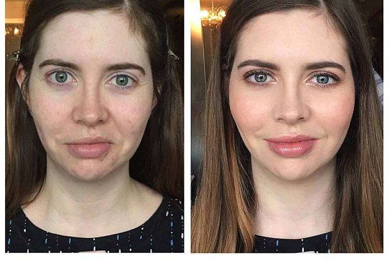 Before & after bridesmaid