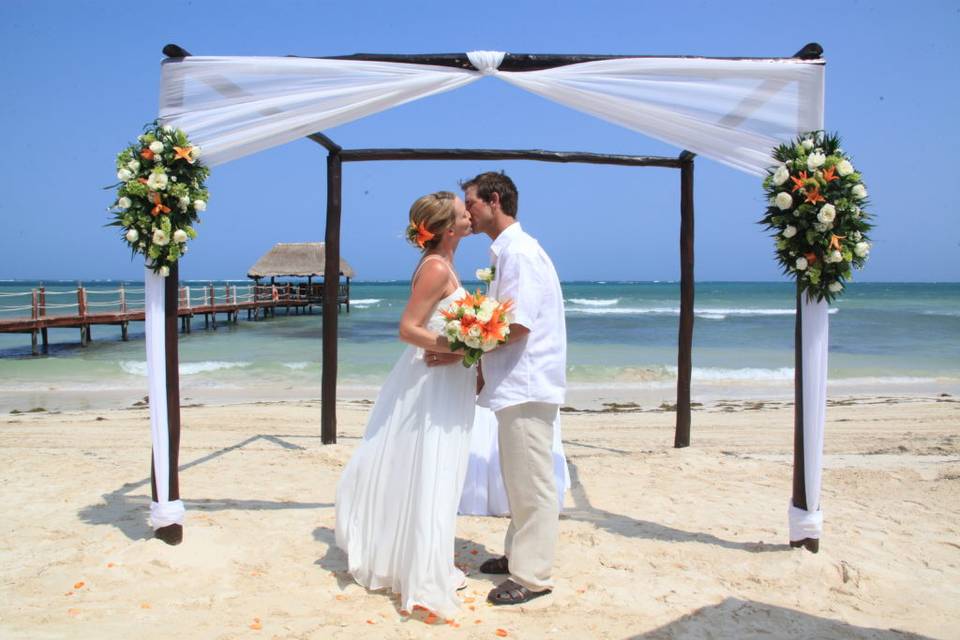 Mexico Beach Wedding