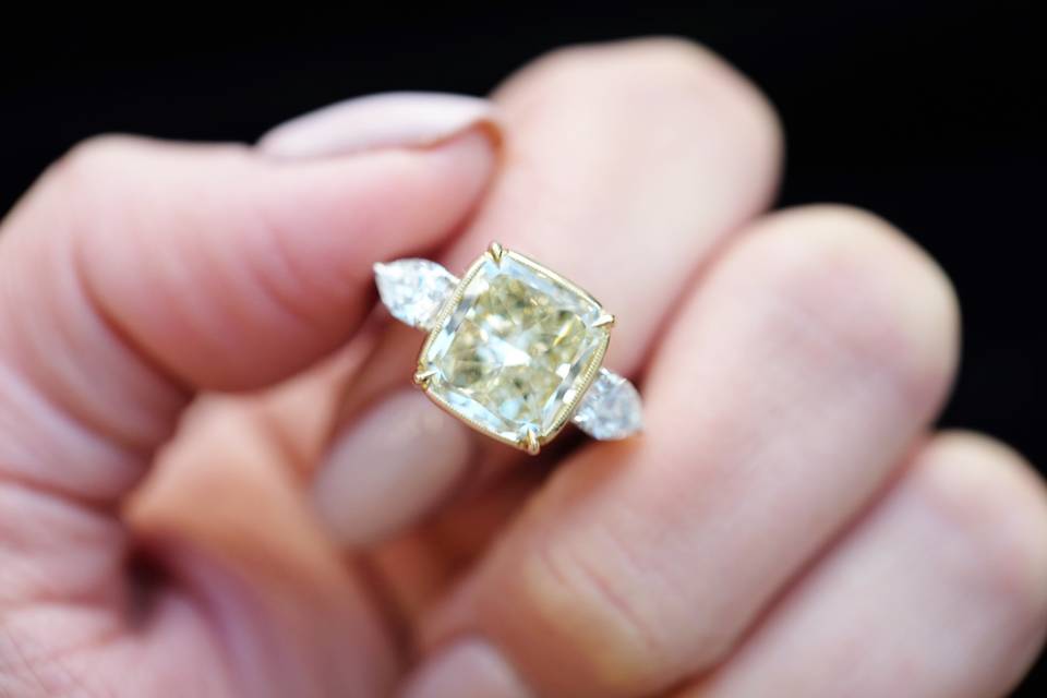 Yellow Diamond Engagement Ring