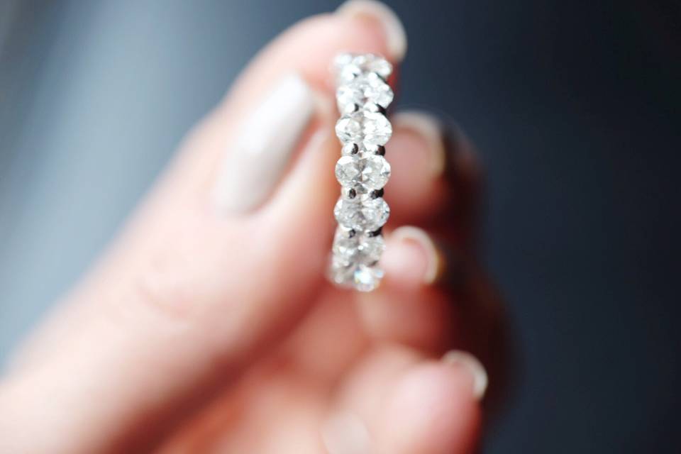 Oval Diamond Eternity Band