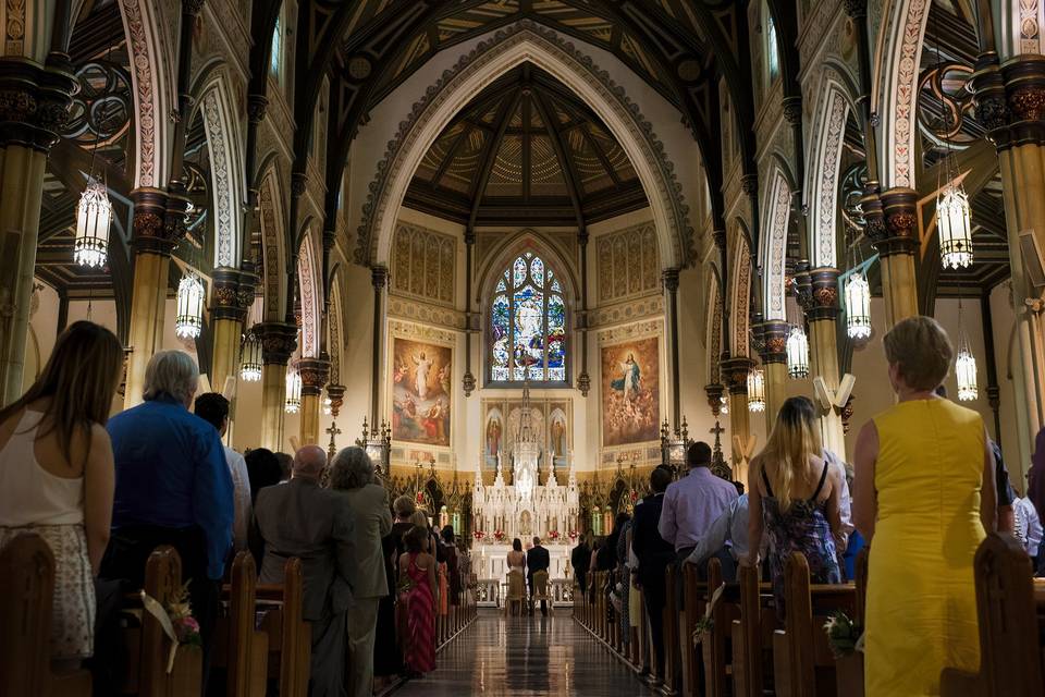 Basilica wedding, ottawa