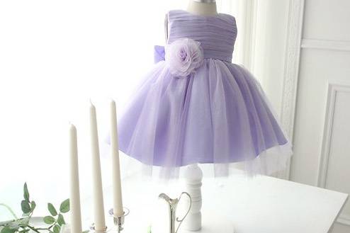 Lace tulle flower girl dress