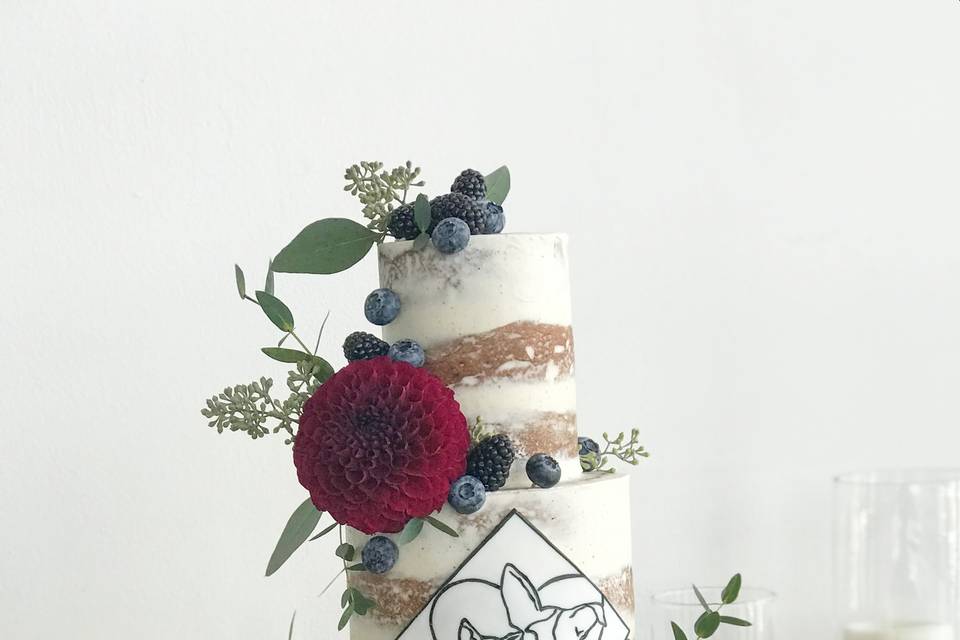 Flowers for a wedding cake