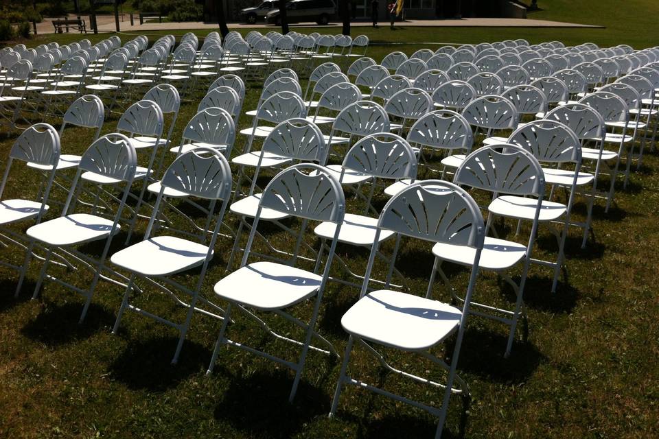 200 chairs