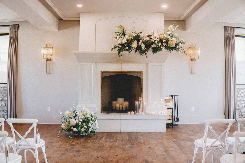 Ceremony Mantel Installation