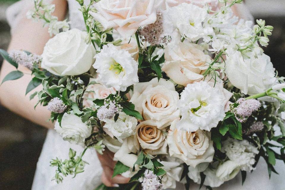 Blush & Big Bridal Bouquet