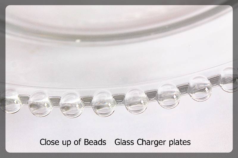 Glass Beaded Charger Plates