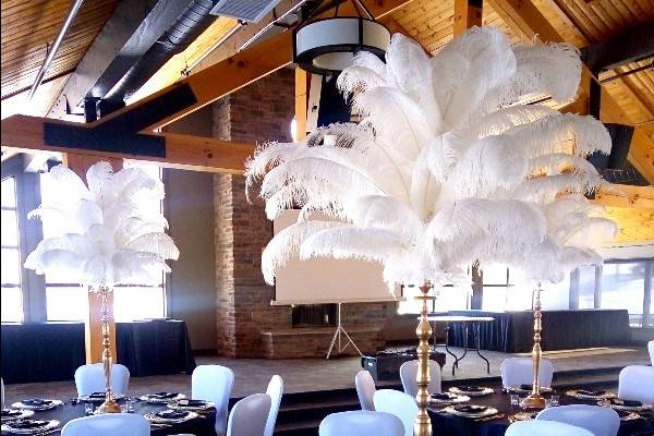 Centerpiece Ostrich Feathers