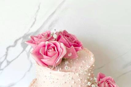 Pink rose decorations
