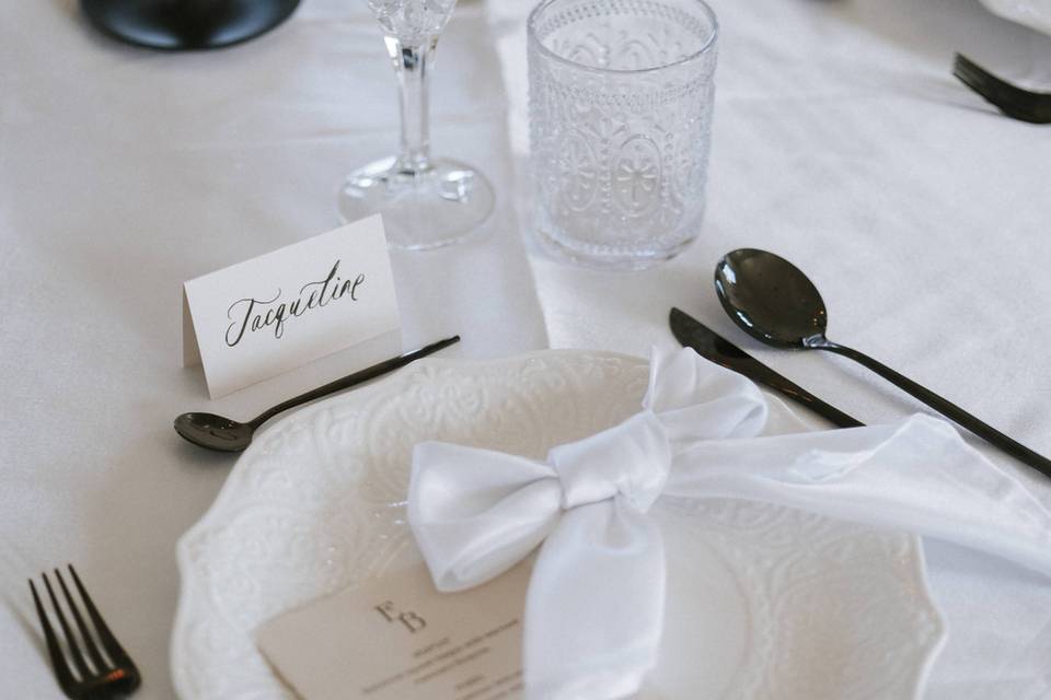 Individual place cards
