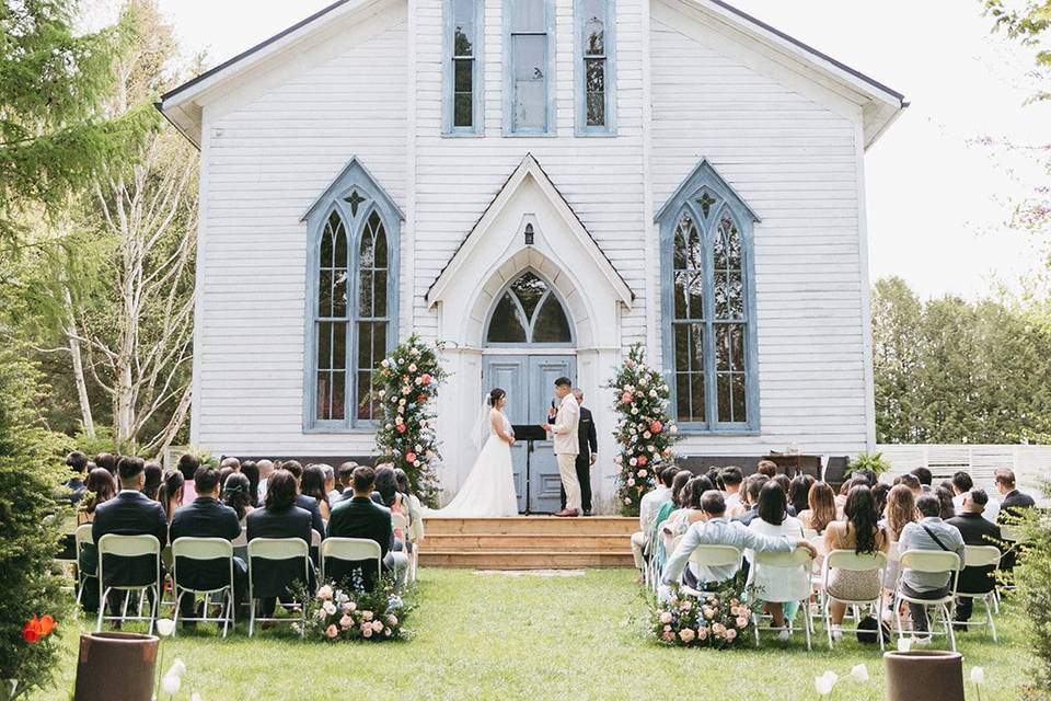 Outside Chapel Ceremony