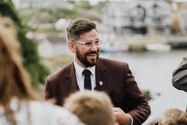 At a wedding