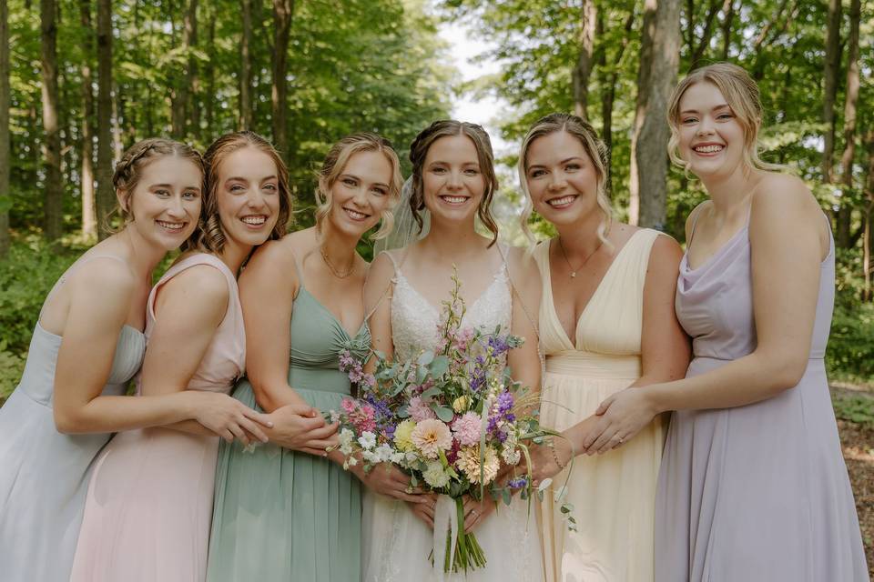 Stunning Bridal Party