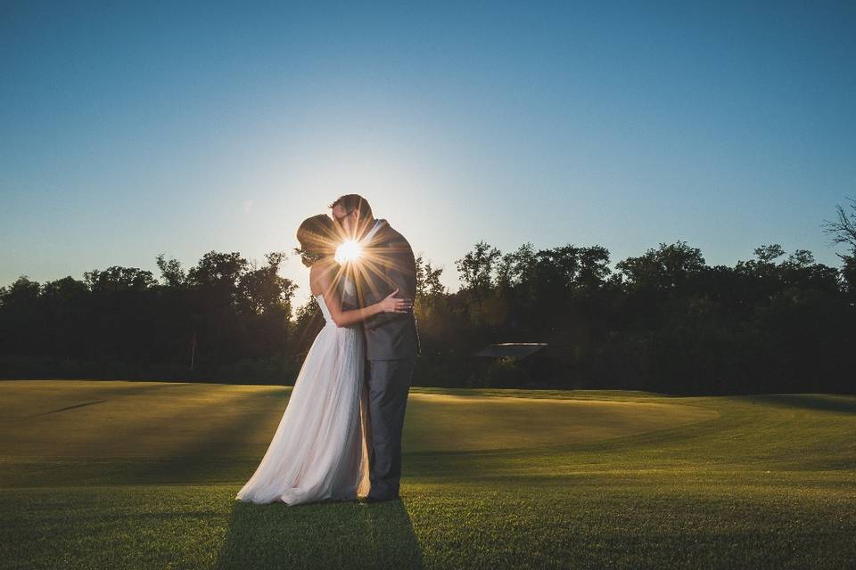 Sunset kiss