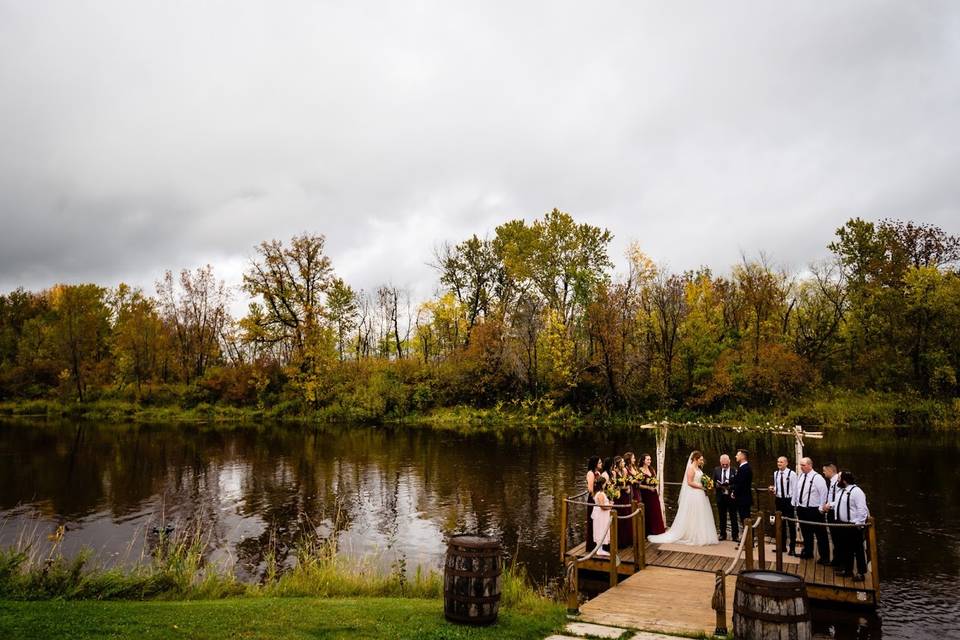 Lakeside ceremony