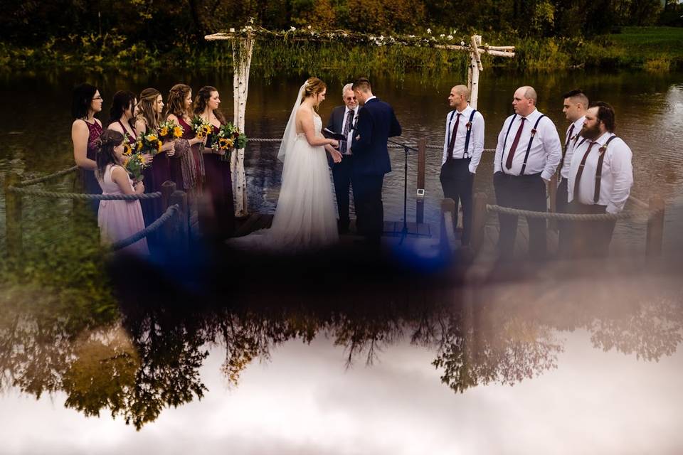 Lakeside ceremony