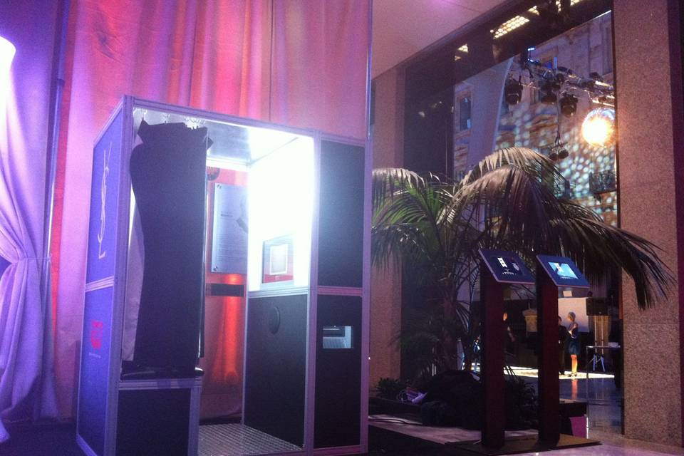 Enclosed Booth at a Gala
