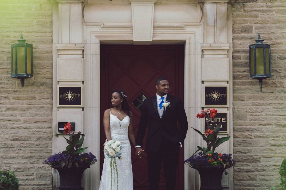 Beautiful wedding portrait