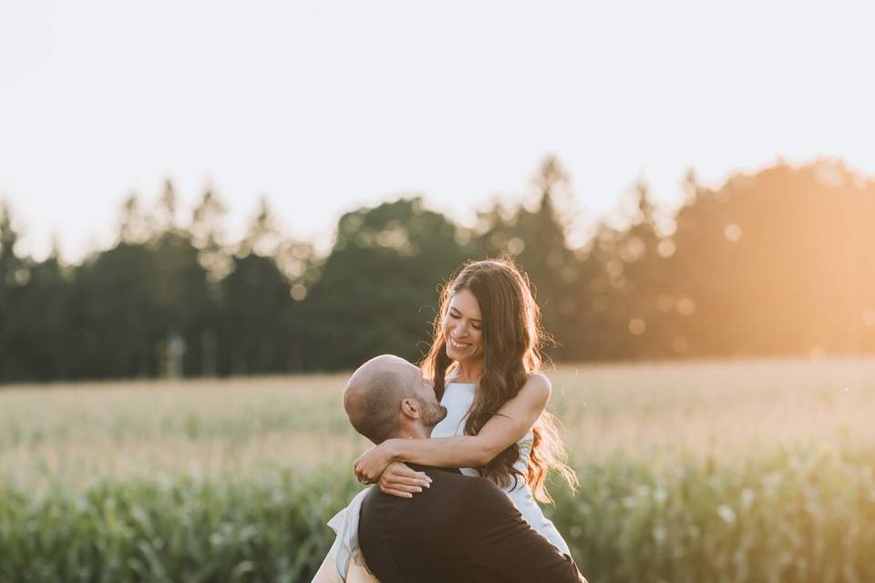 Sun set wedding photo shoot