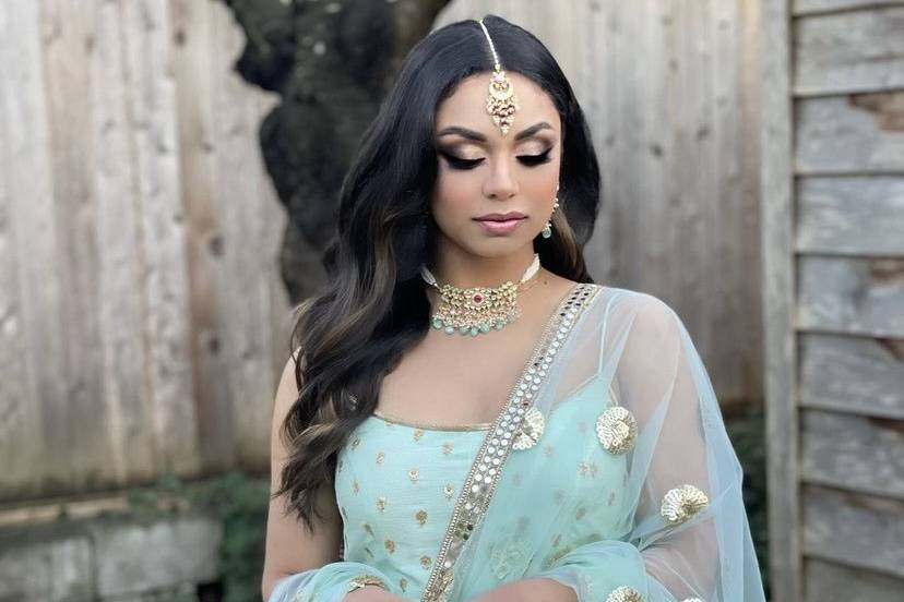 South Asian bridal glam