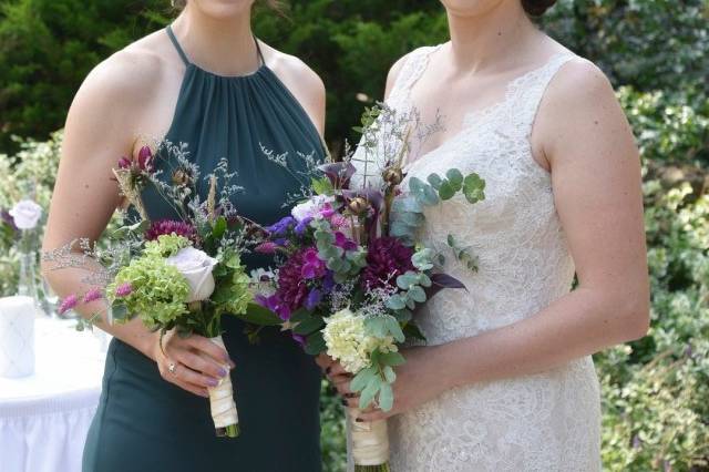 Bride and Bridesmaid Glam