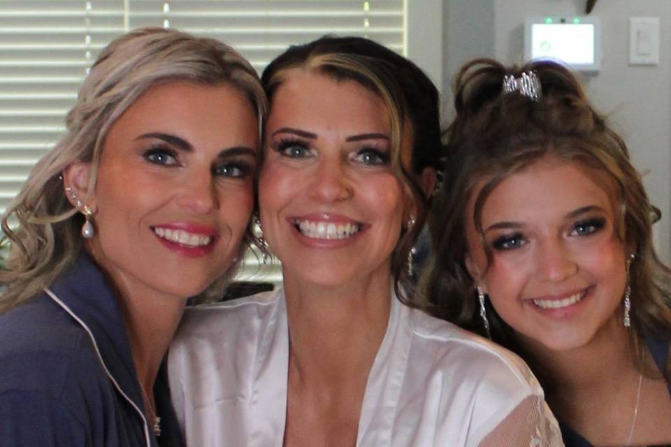 Bride and family