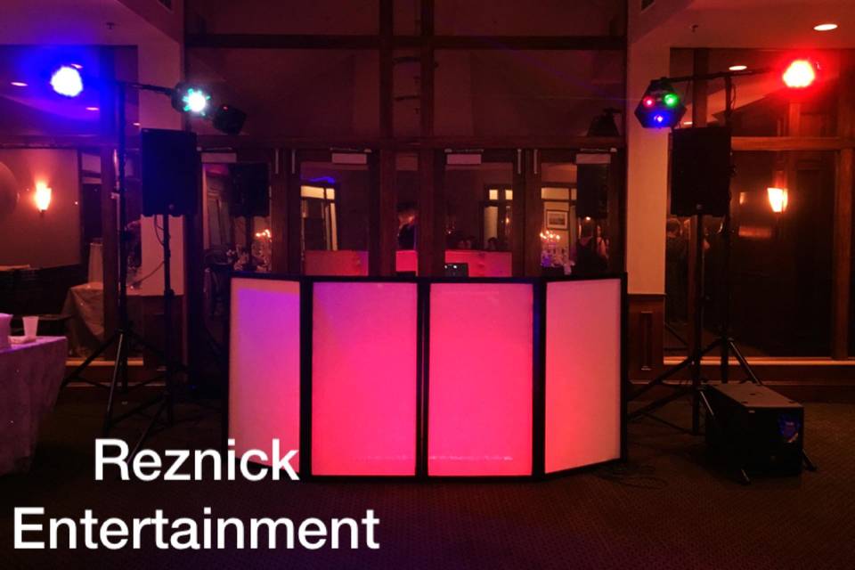 Reznick entertainment - set up