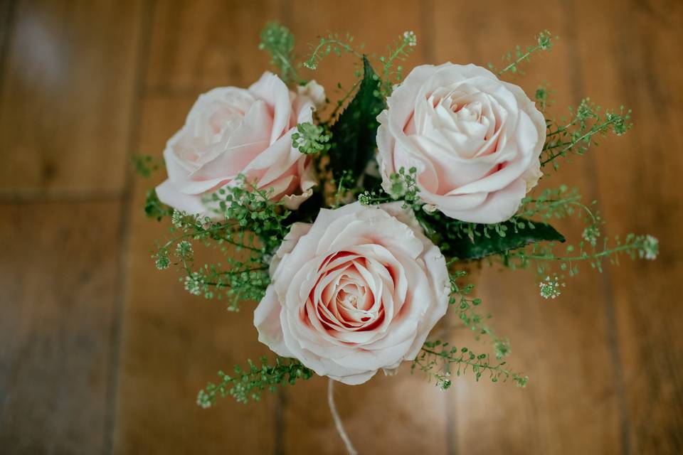 Blush roses - Barrie Wedding Flowers