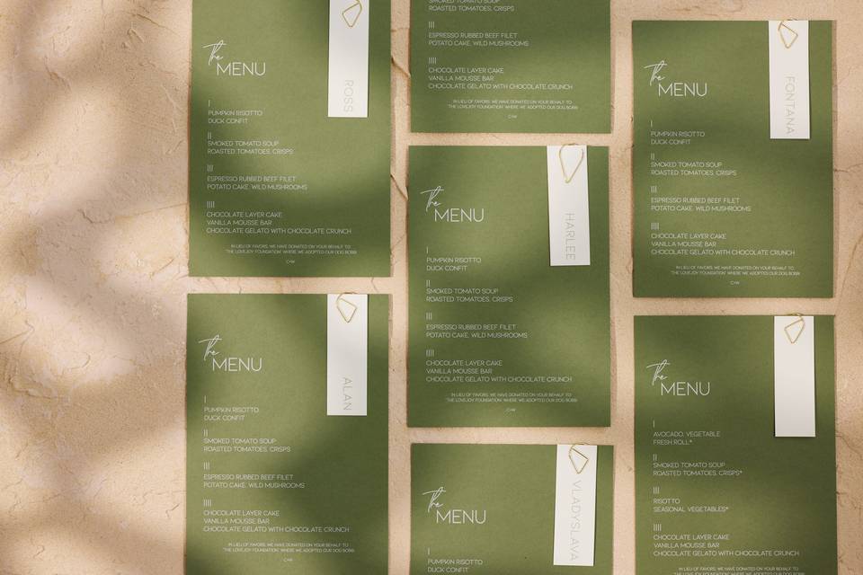 Menus