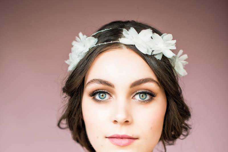Soft Blue eyed bride