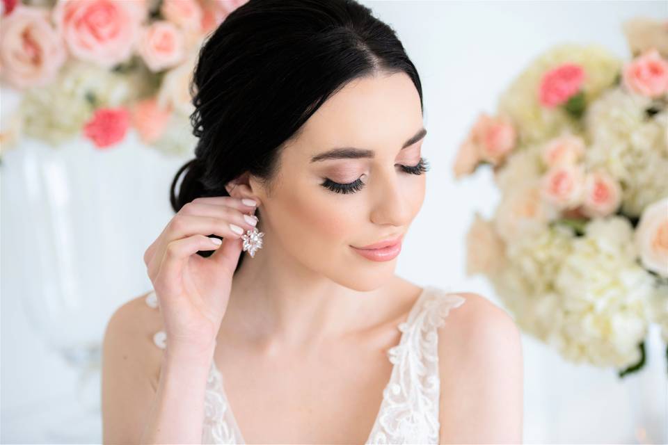 South Asian bridal hair