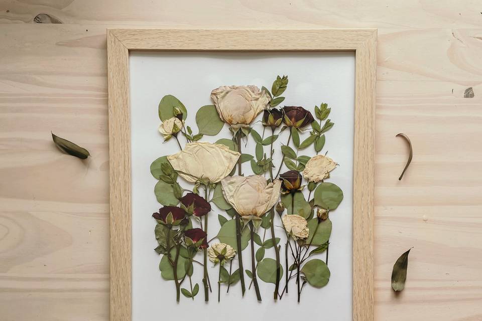 Pressed Wedding Bouquet