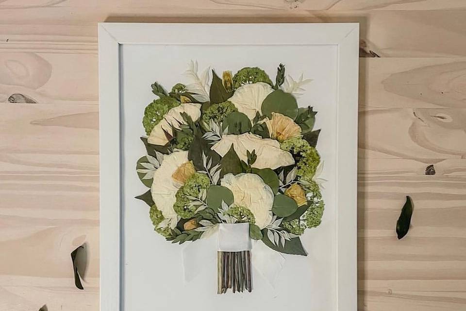 Bouquet Design pressed