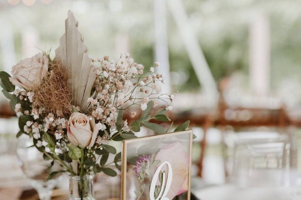 Floral table nubers