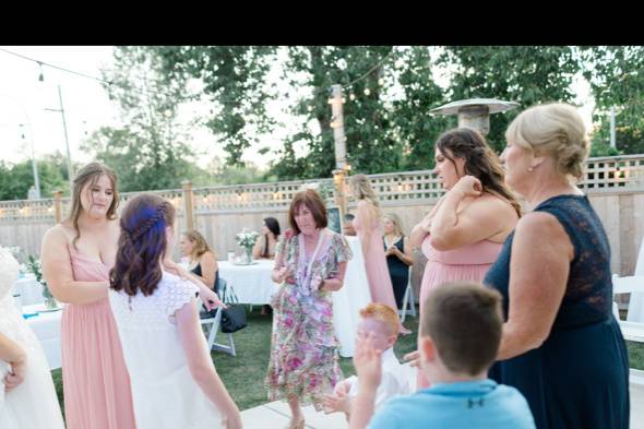 Backyard Wedding Dancing