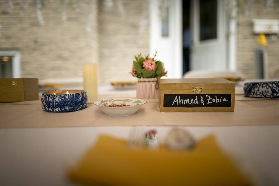 Z & A's Intimate Reception
