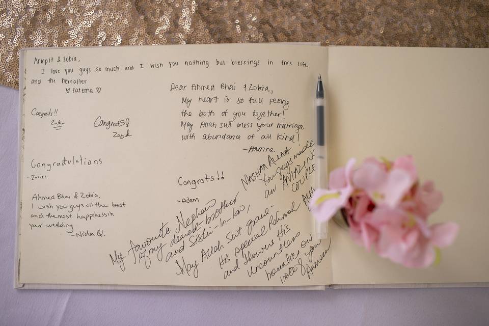 Z & A's Intimate Reception
