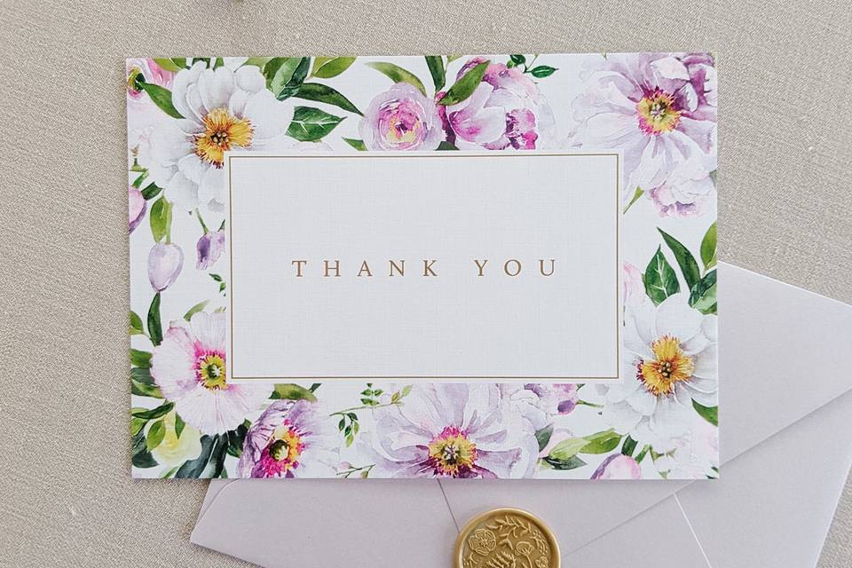 Bridal Shower Thank You Cards