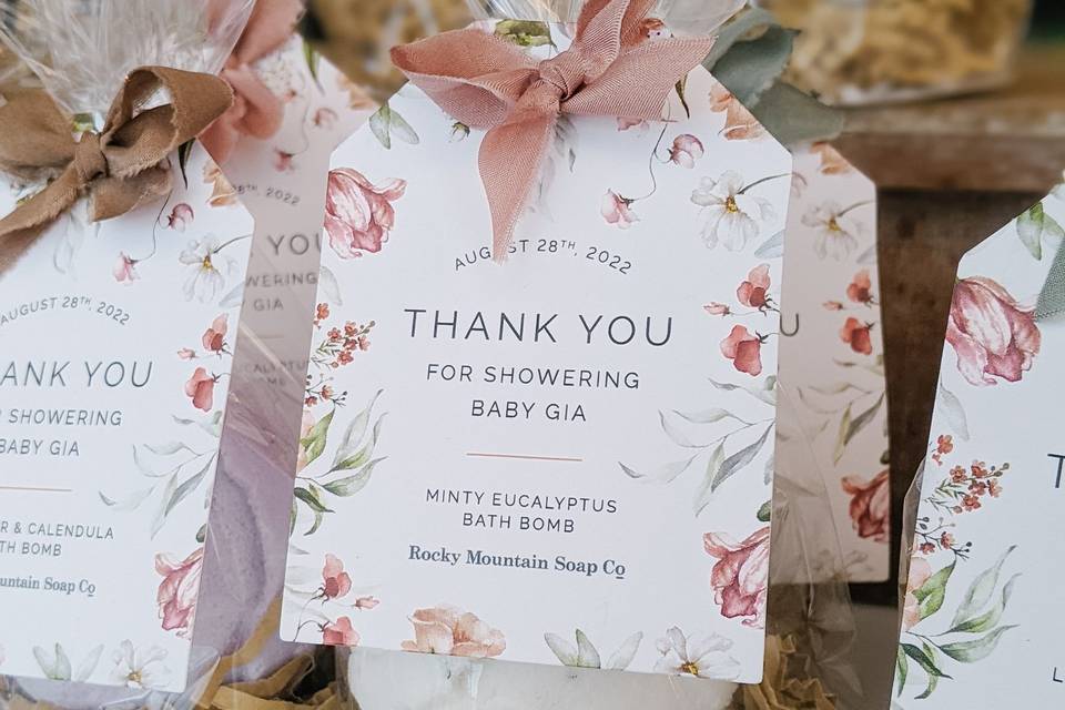 Baby Shower Thank You Tags