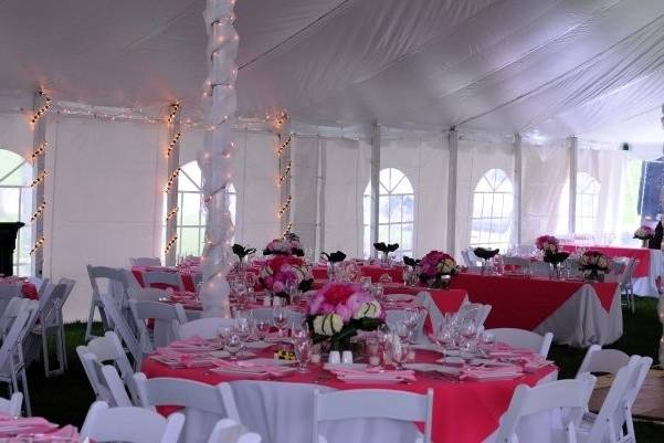 Decorated Pole tent