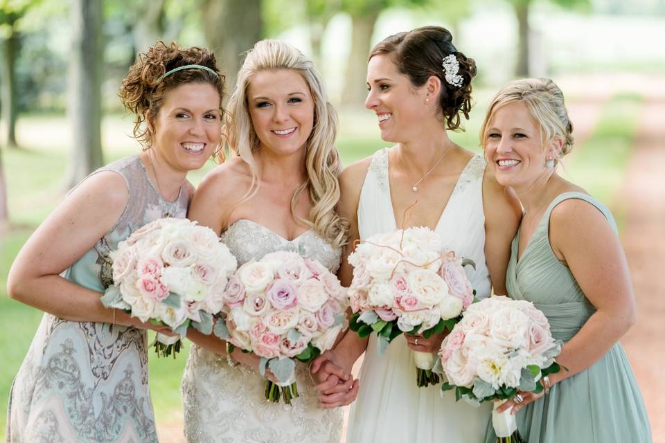 Bridal party makeup