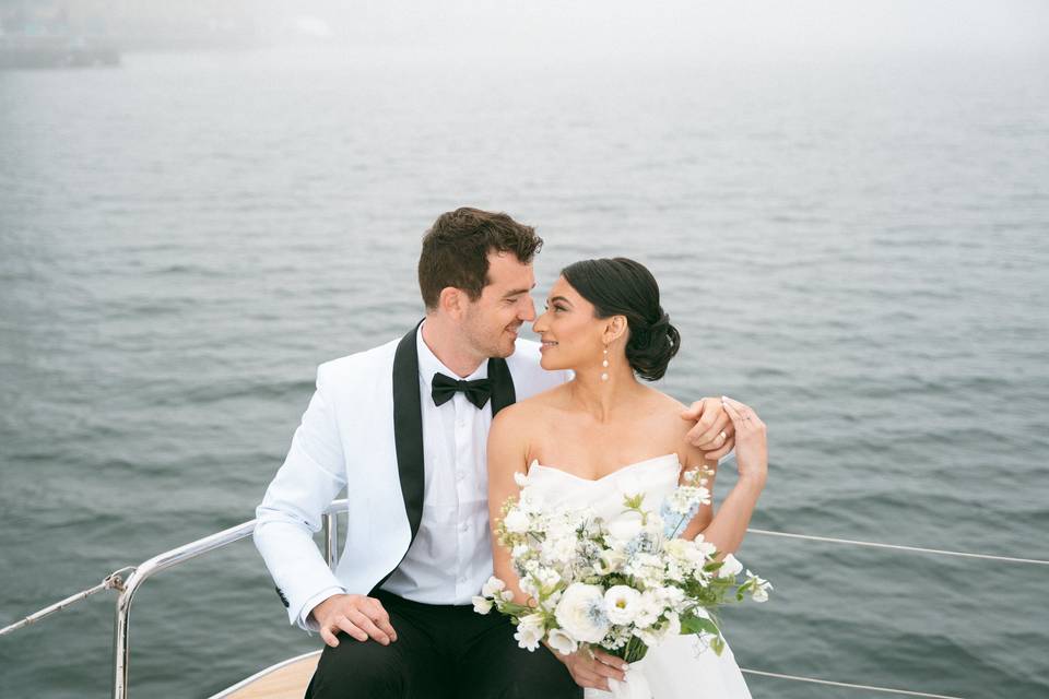 Elopement on a boat