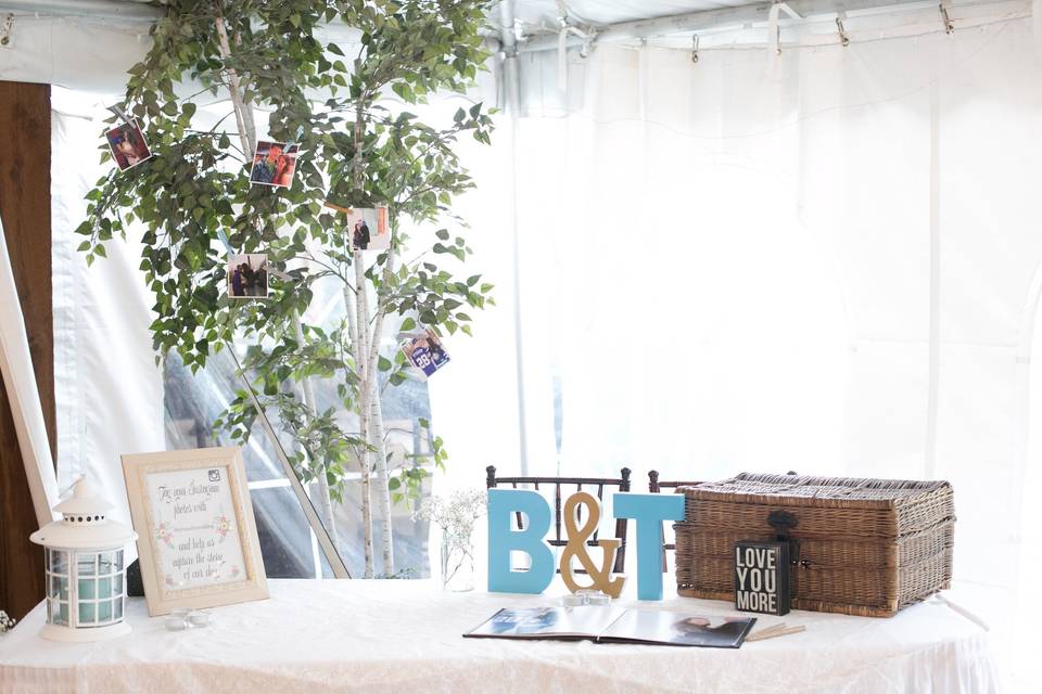 Guestbook table